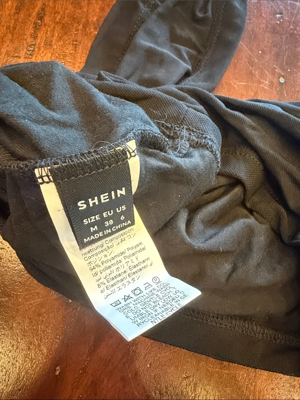 SHEIN Black Ruched Square-Neck Crop Top